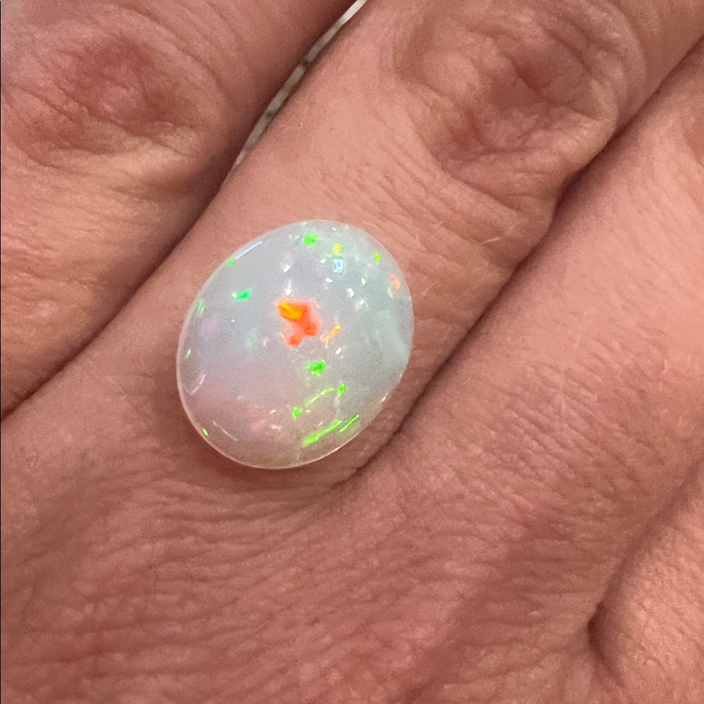 Large Vibrant 🔥 Oval Cab Ethiopian Jelly Opal Loose Gemstone
